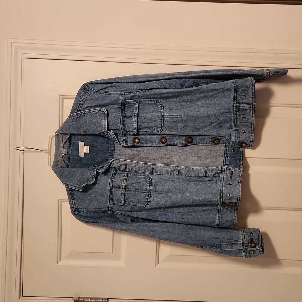 Christopher & banks vintage Jean jacket size small.